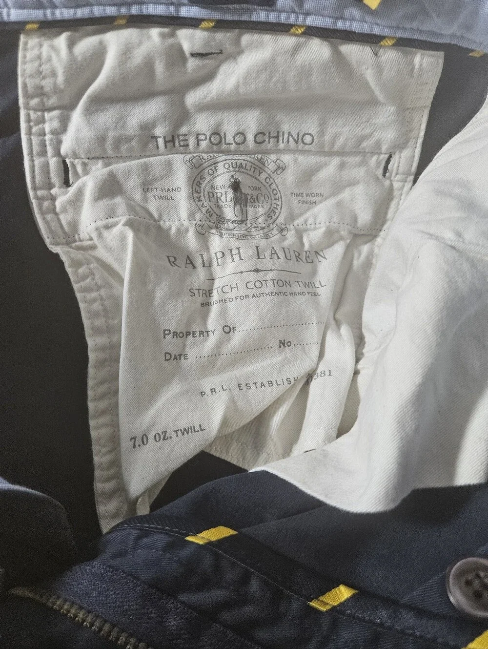 Polo Ralph Lauren Cotton Chino 38/30